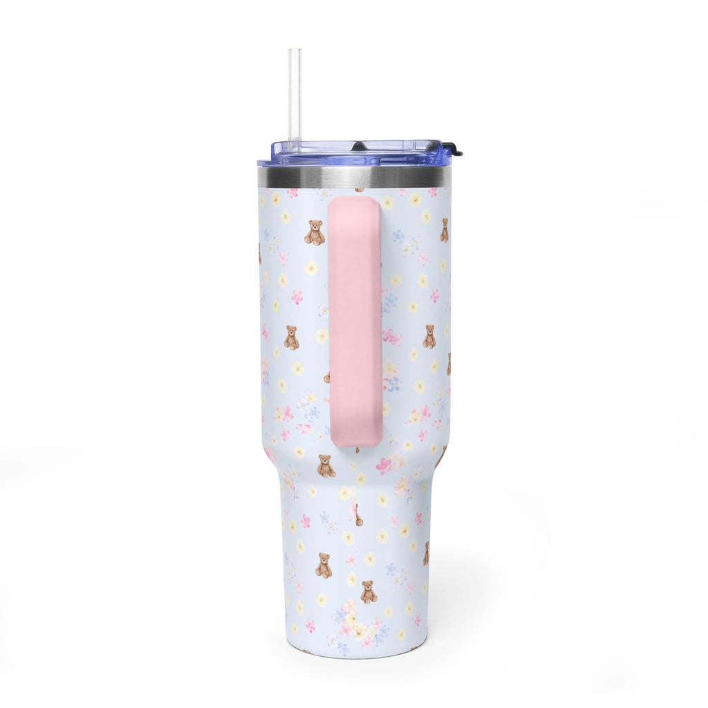 BLUEBELL FLORAL BEARS 40OZ STAINLESS STEEL TUMBLER