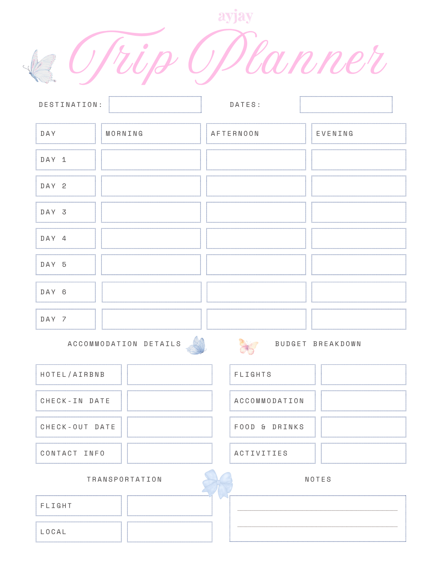 AYJAY TRIP PLANNER