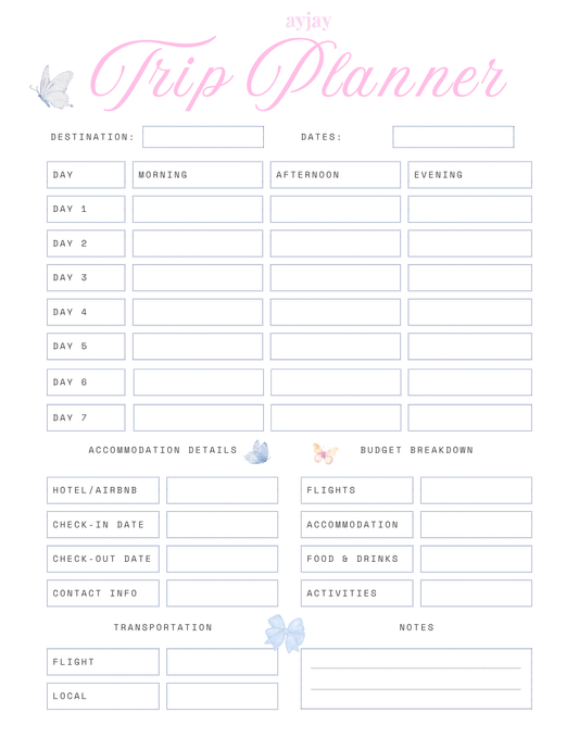 AYJAY TRIP PLANNER