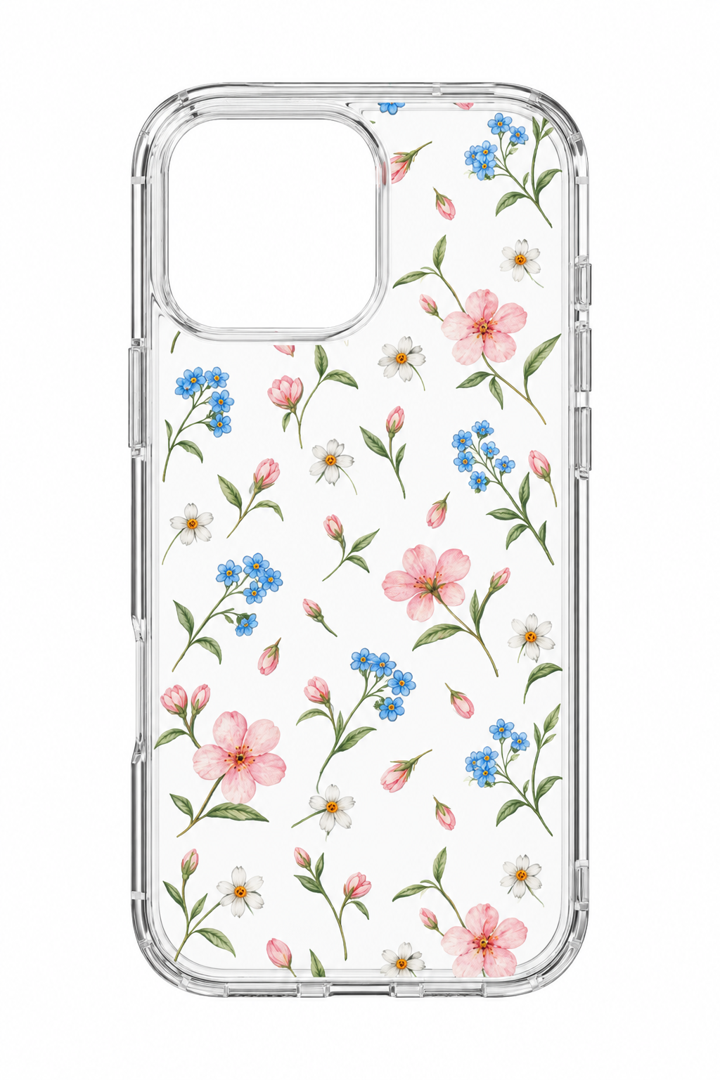 CLEAR DITSY FLORAL PHONE CASE