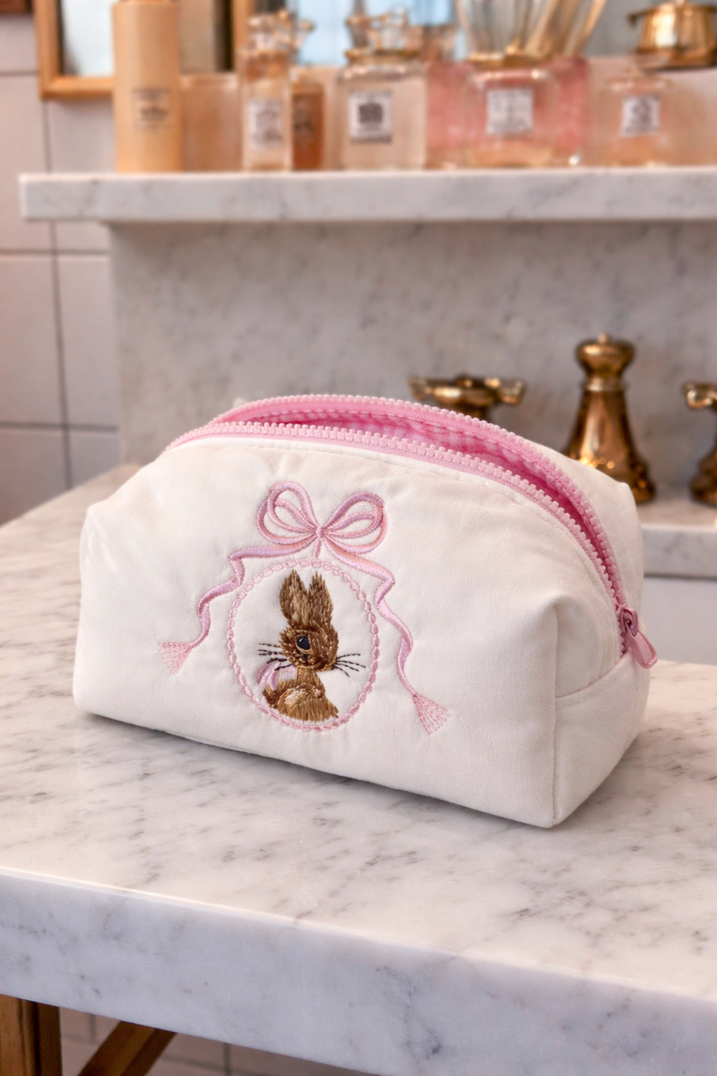 LIMITED EDITION EASTER BUNNY COQUETTE MAKEUP BAG