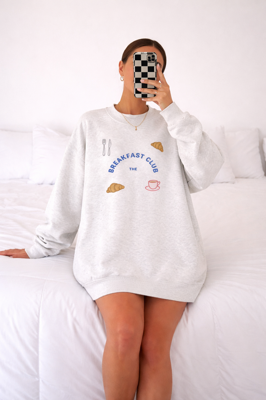 LIGHT GRAY THE BREAKFAST CLUB CREWNECK