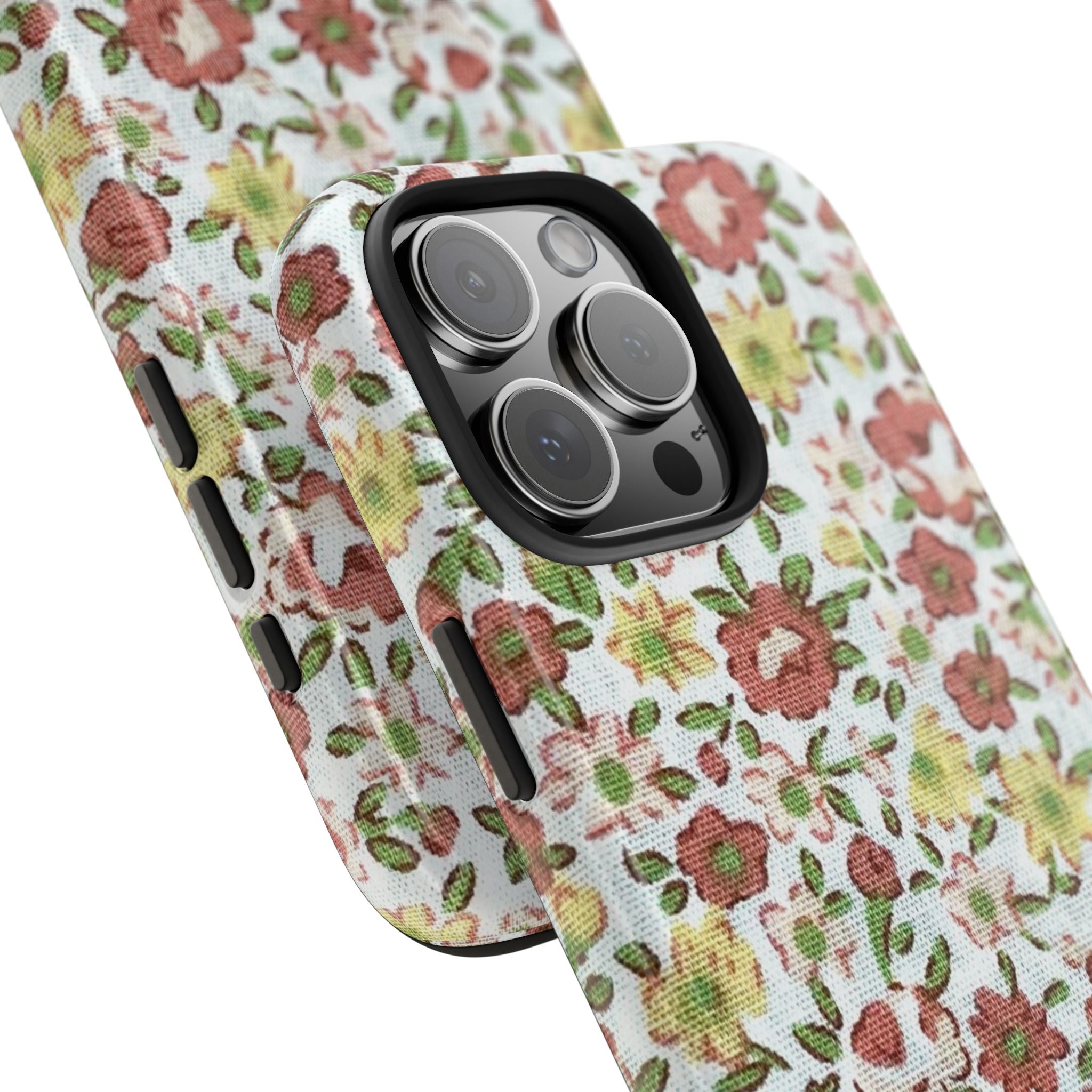 COUNTRY ORANGE BROWN FLORAL PHONE CASE