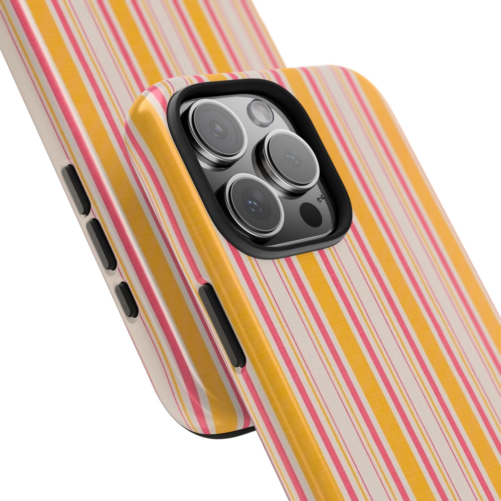 ORANGE CRUSH STRIPES PHONE CASE