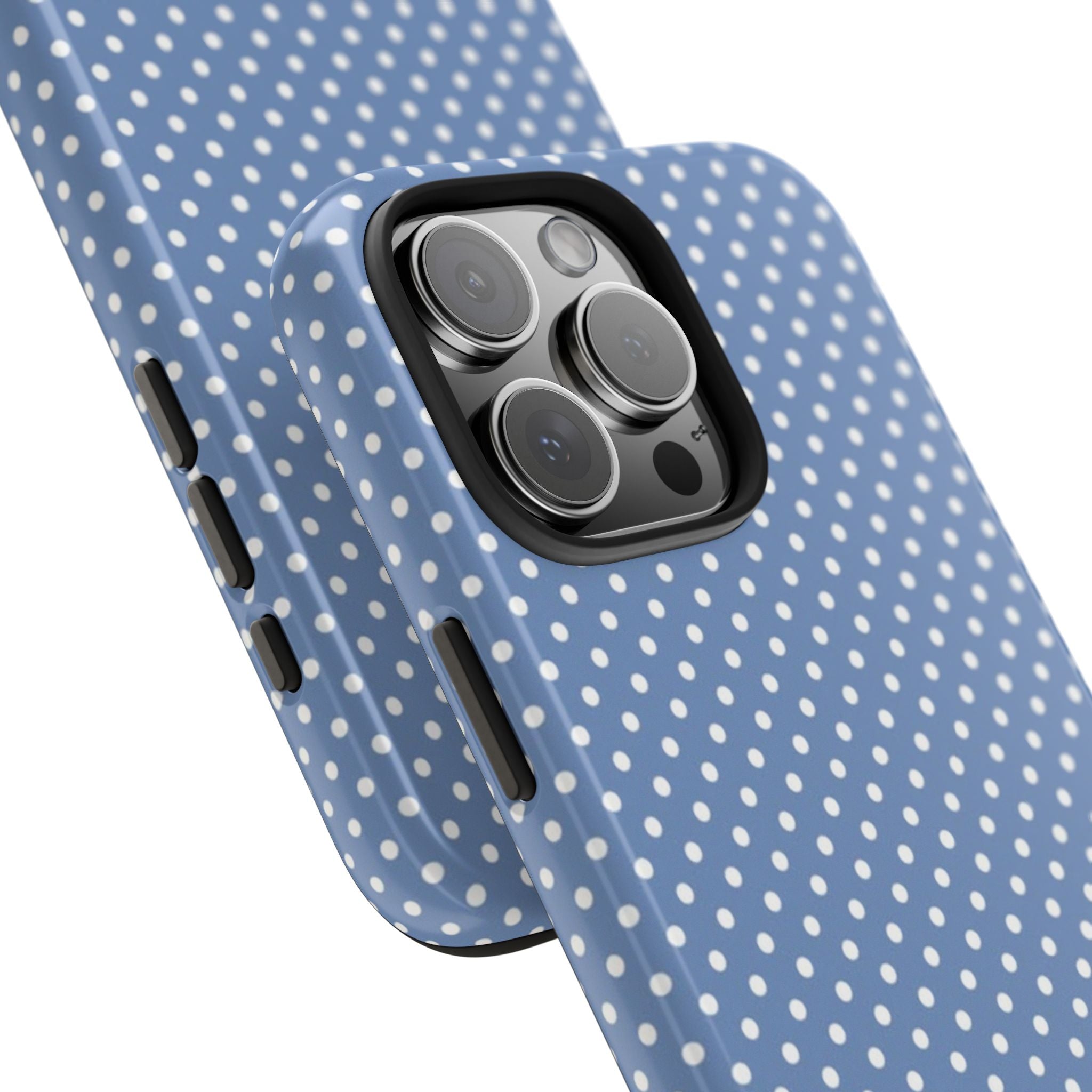 GLACIER BLUE MINI POLKA DOTS PHONE CASE
