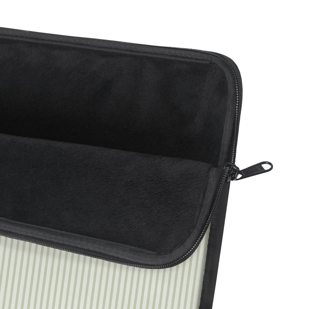 Neoprene device sleeve interior with black lining and side zipper with pull tab