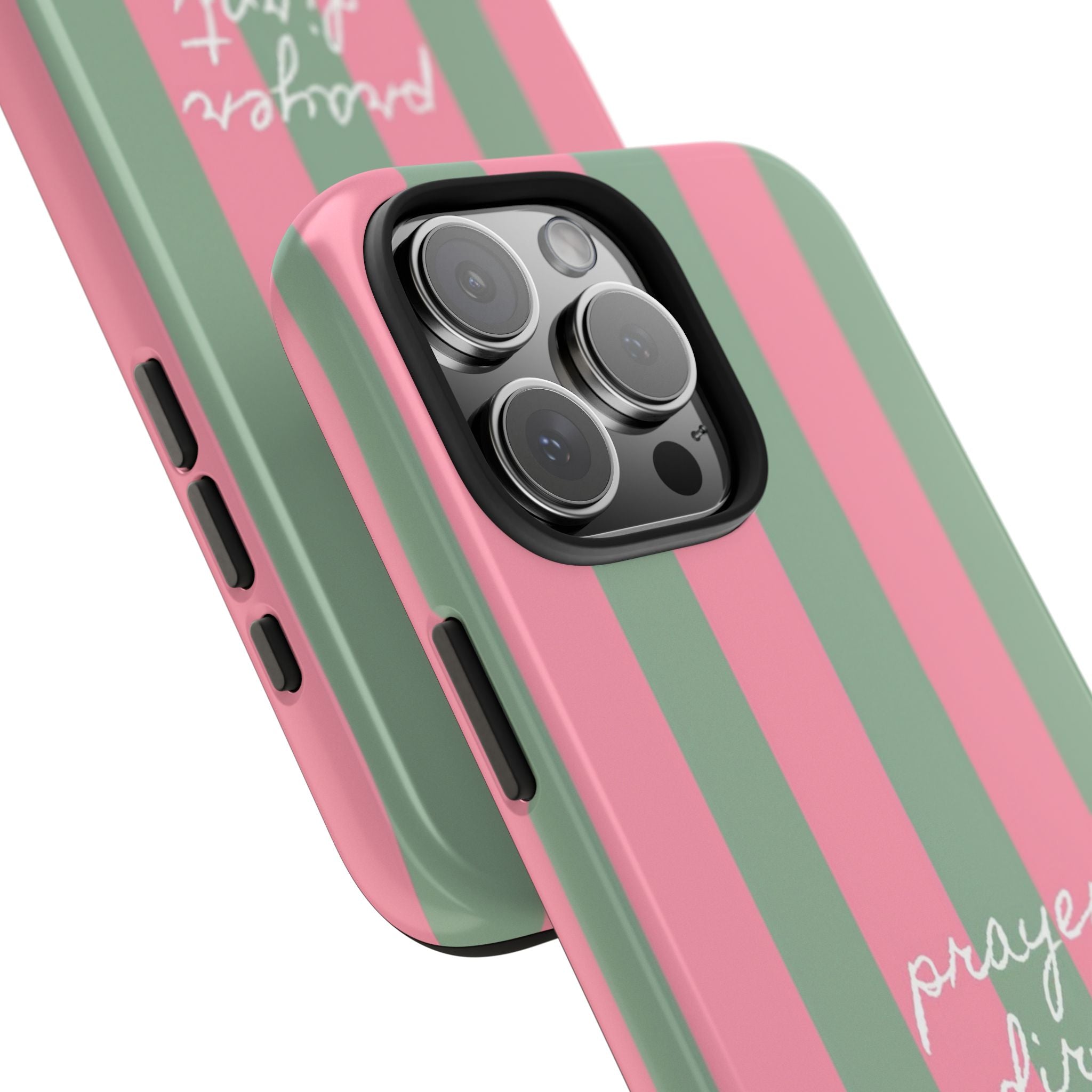 PRAYER FIRST STRIPES PHONE CASE
