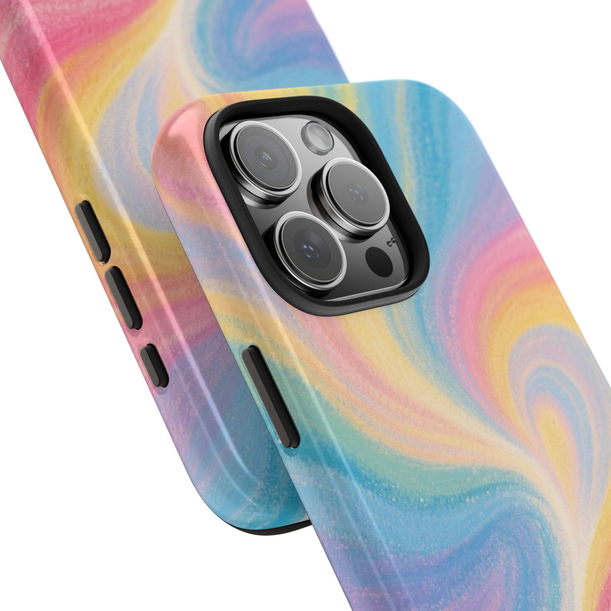 RAINBOW AURORA SWIRL PHONE CASE