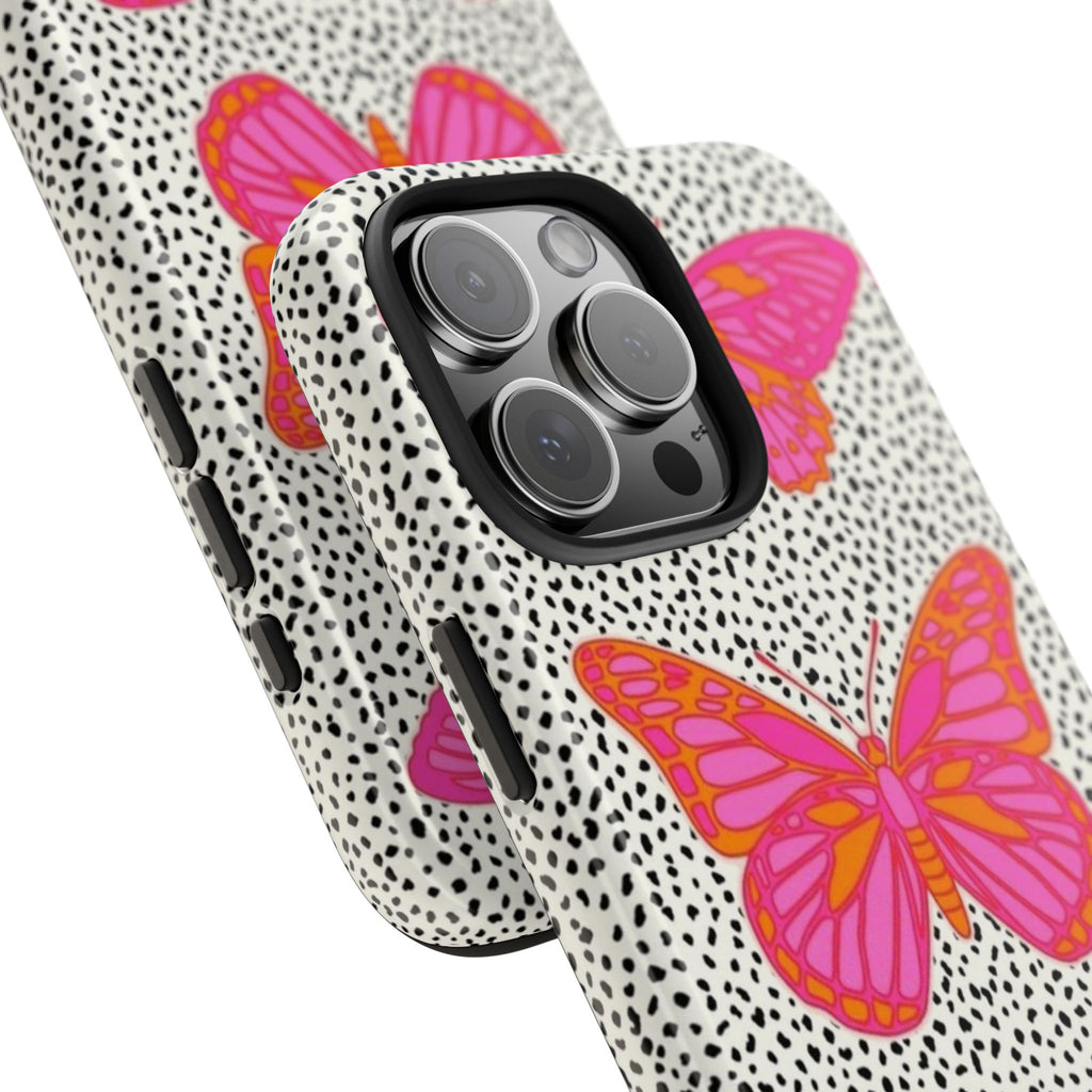 DOTS & BUTTERFLIES PHONE CASE