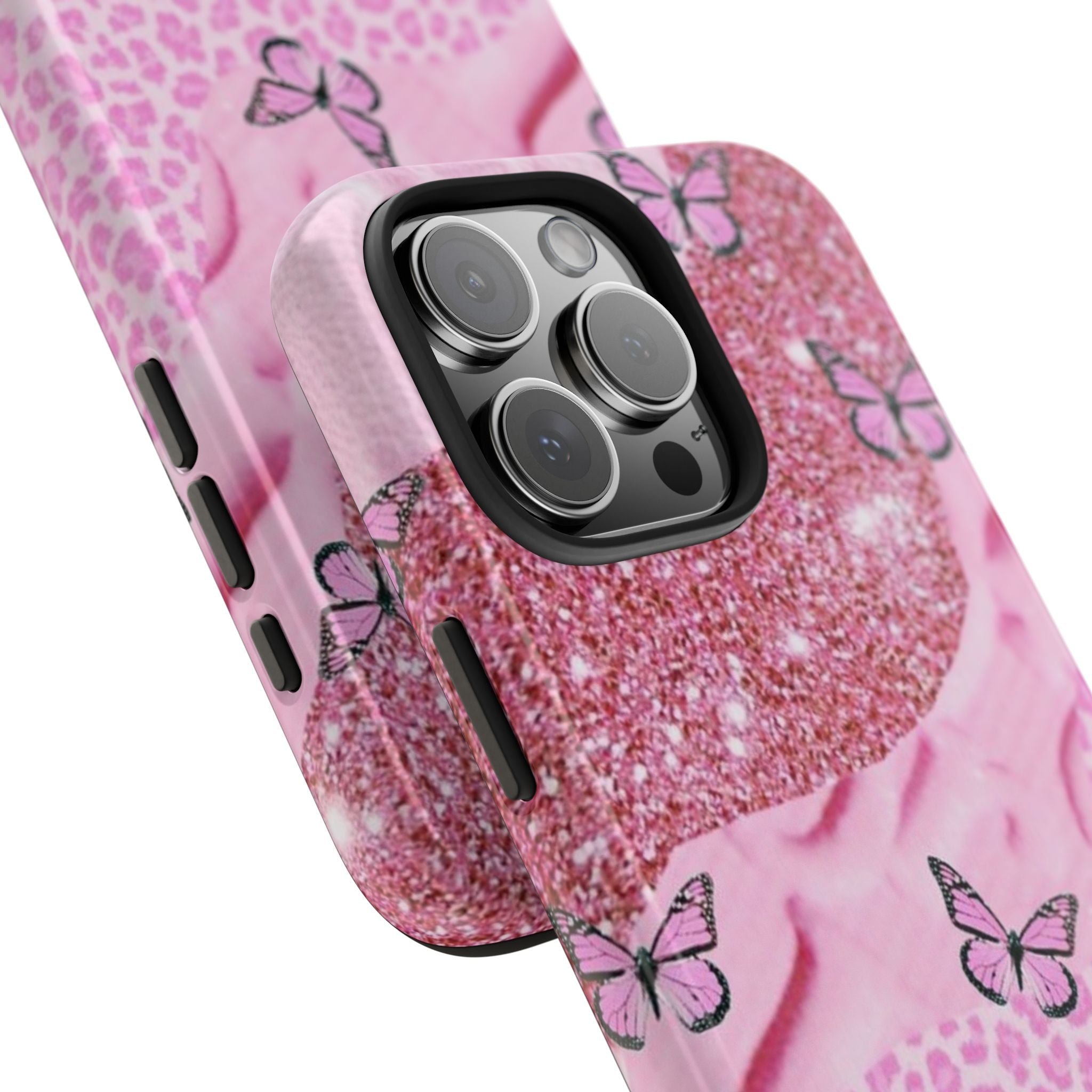 PINK MAGIC BUTTERFLIES PHONE CASE