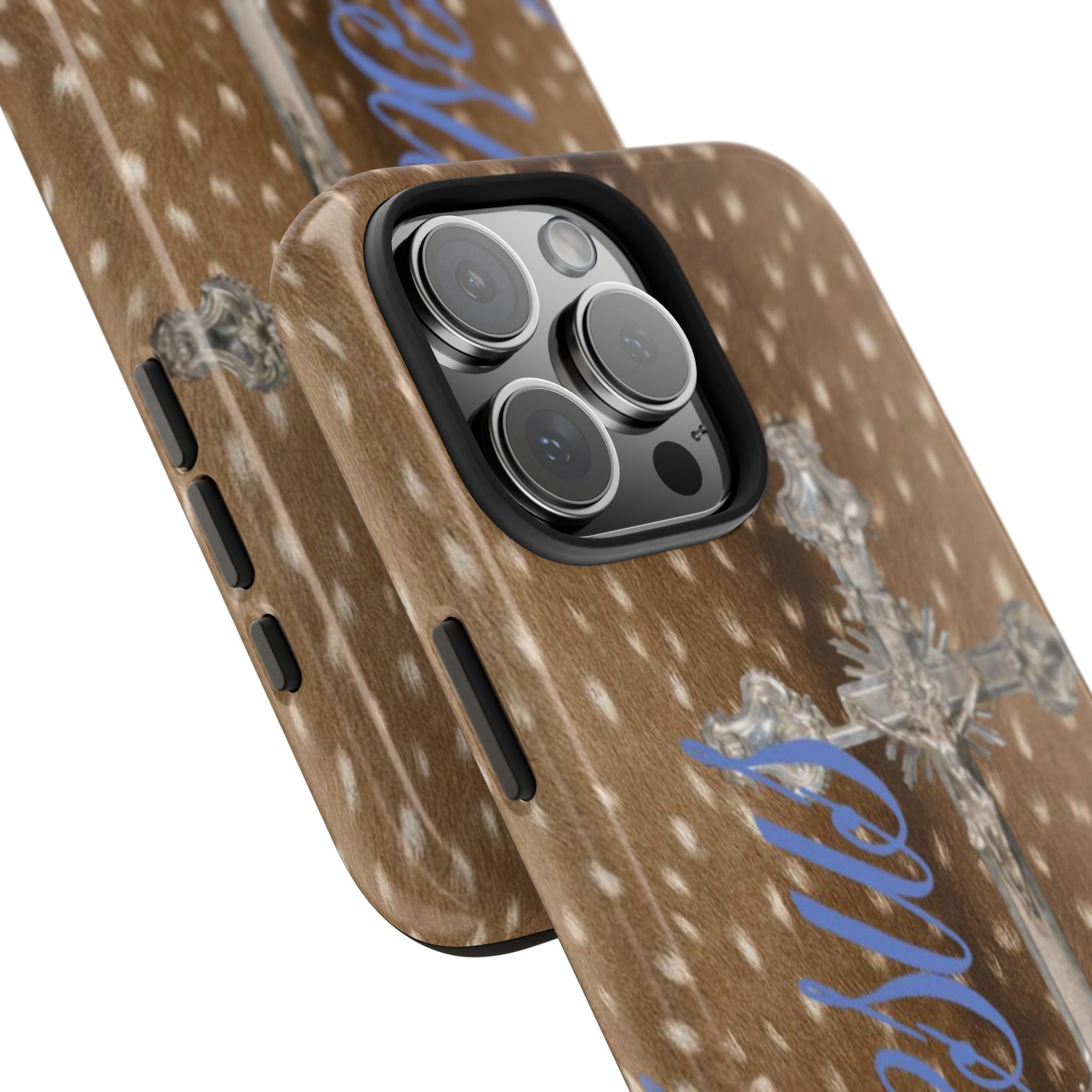 FAWN FUR BAMBI DEER JESUS CROSS PHONE CASE