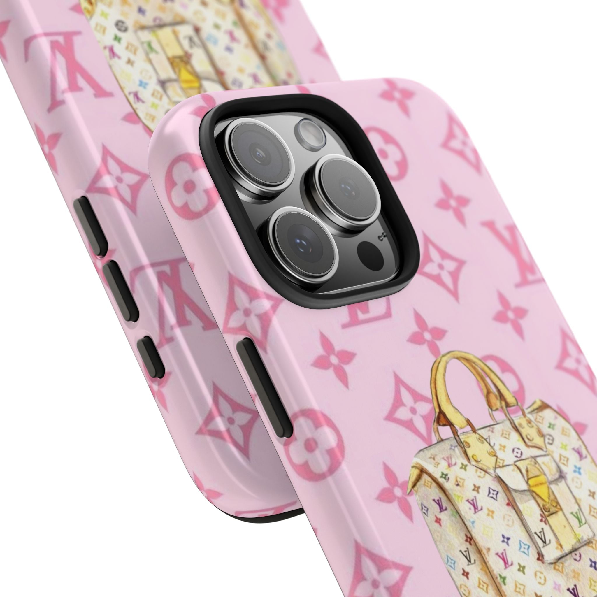 PINK LV MULTICOLOR PHONE CASE