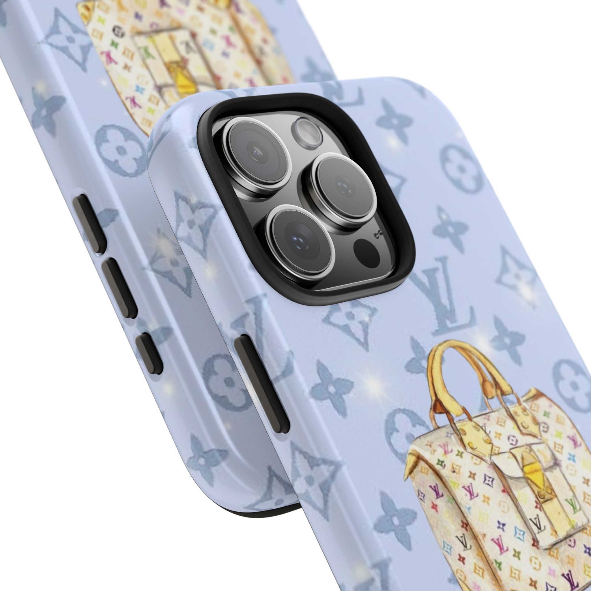 BABY BLUE LV MULTICOLOR PHONE CASE