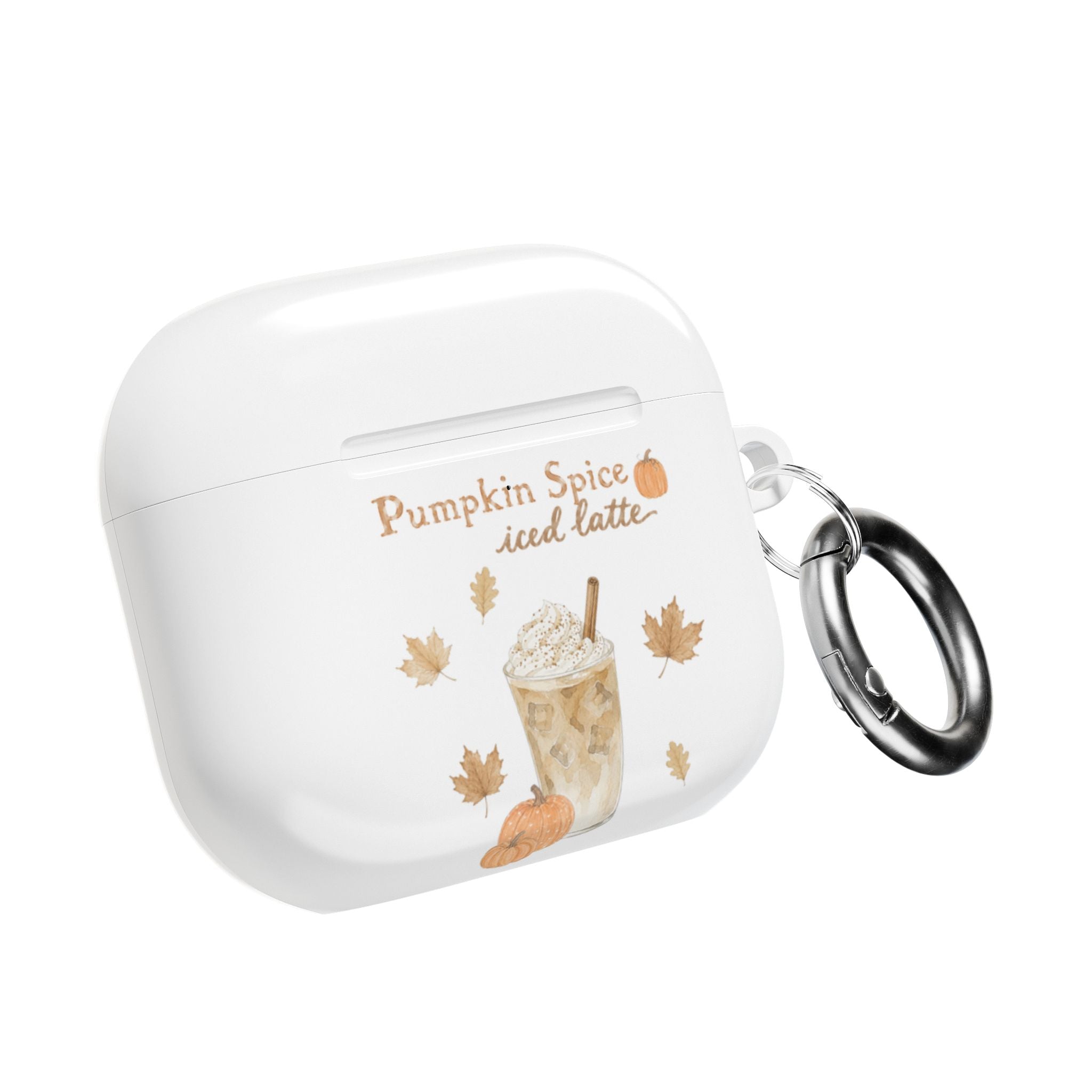 PUMPKIN SPICE ICED LATTE AIRPOD CASE