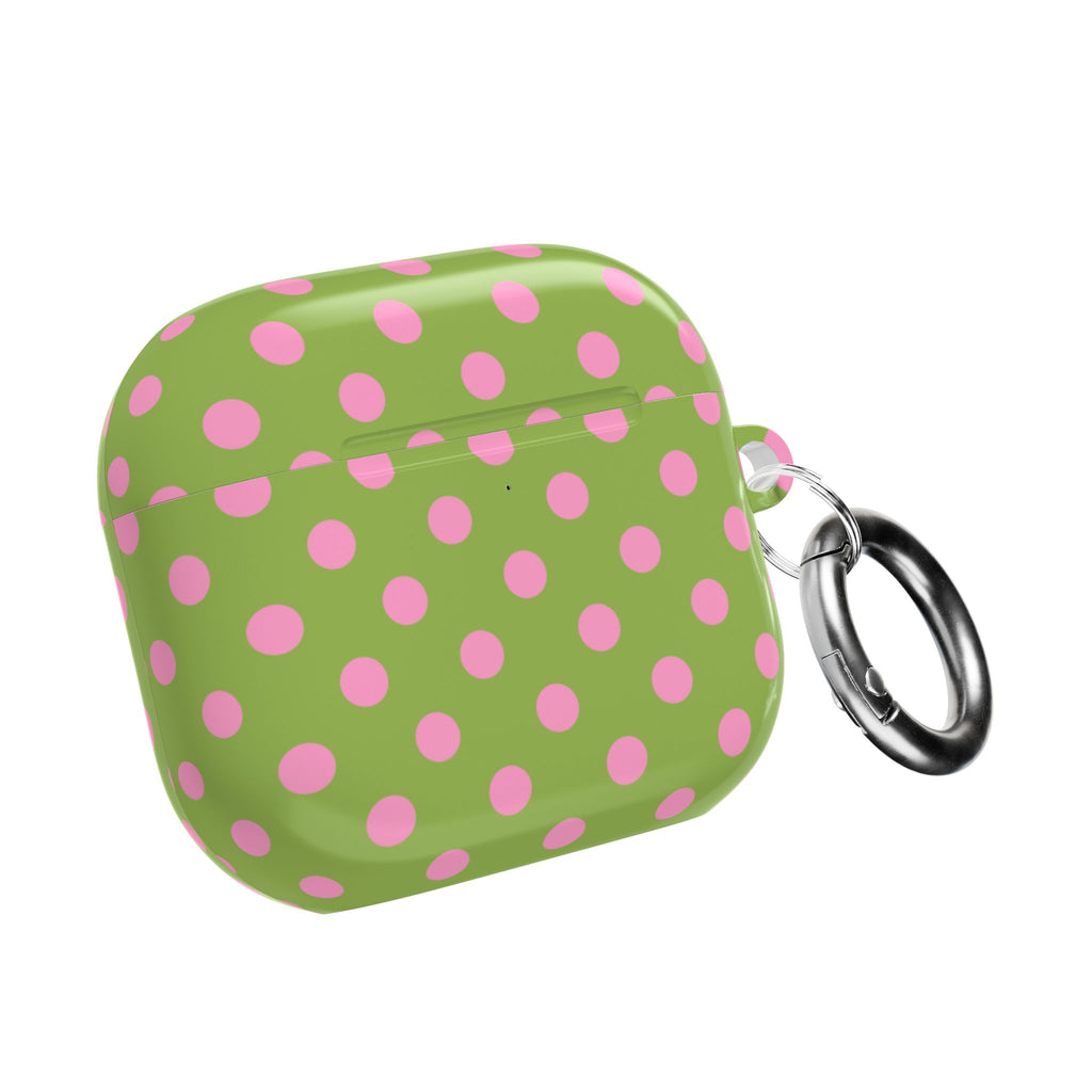 STRAWBERRY MATCHA POLKA DOTS AIRPOD CASE