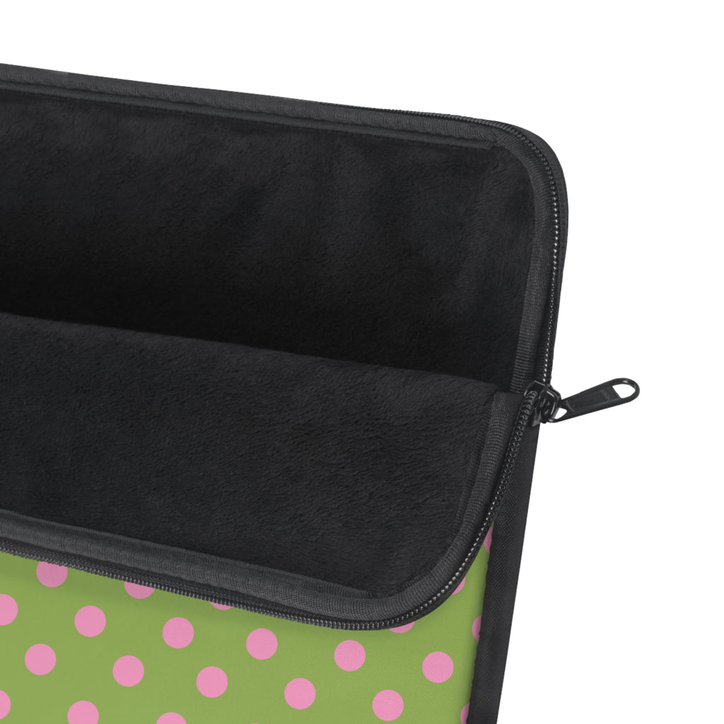 STRAWBERRY MATCHA POLKA DOTS NEOPRENE KINDLE IPAD & LAPTOP SLEEVE