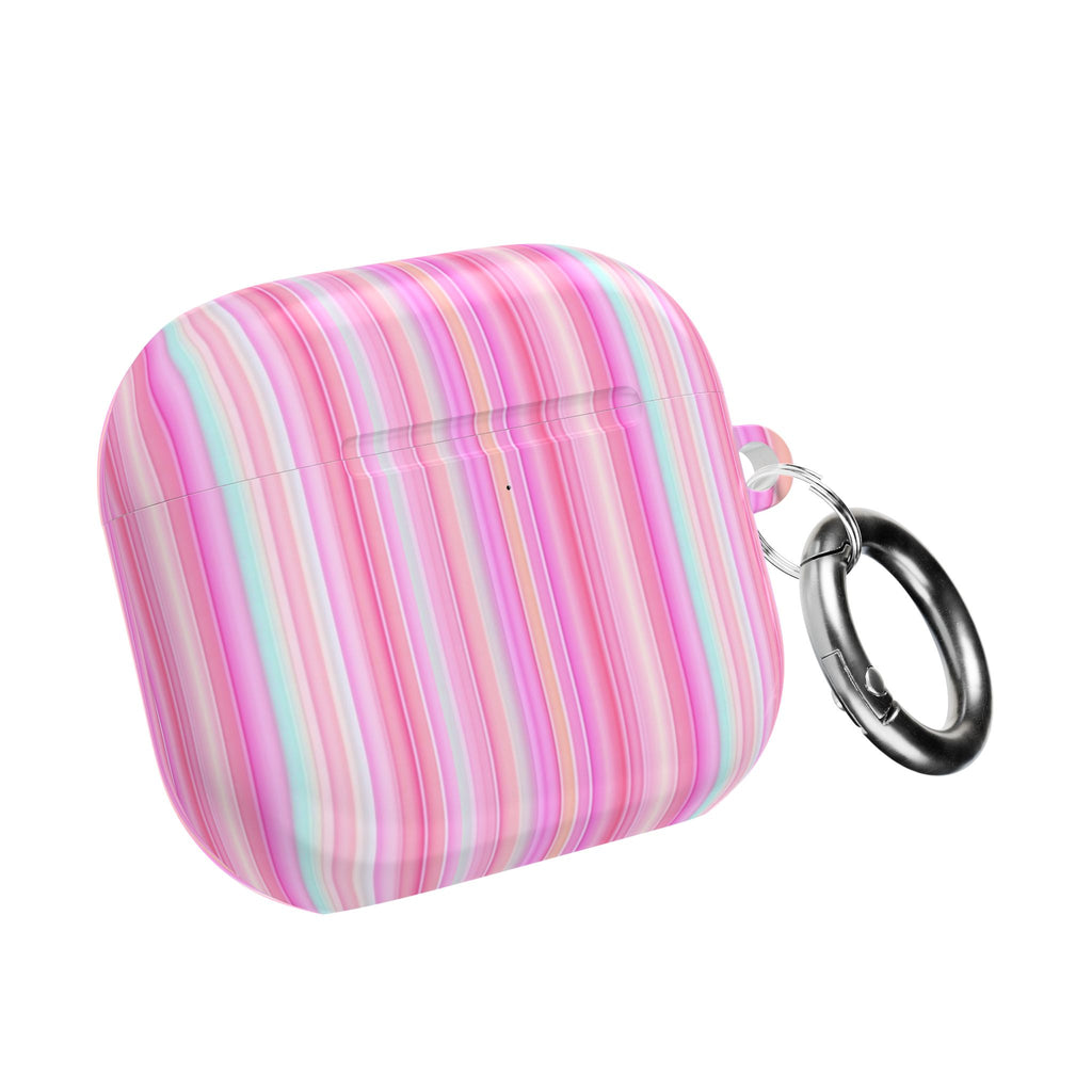 LAS VEGAS PINK STRIPES AIRPOD CASE