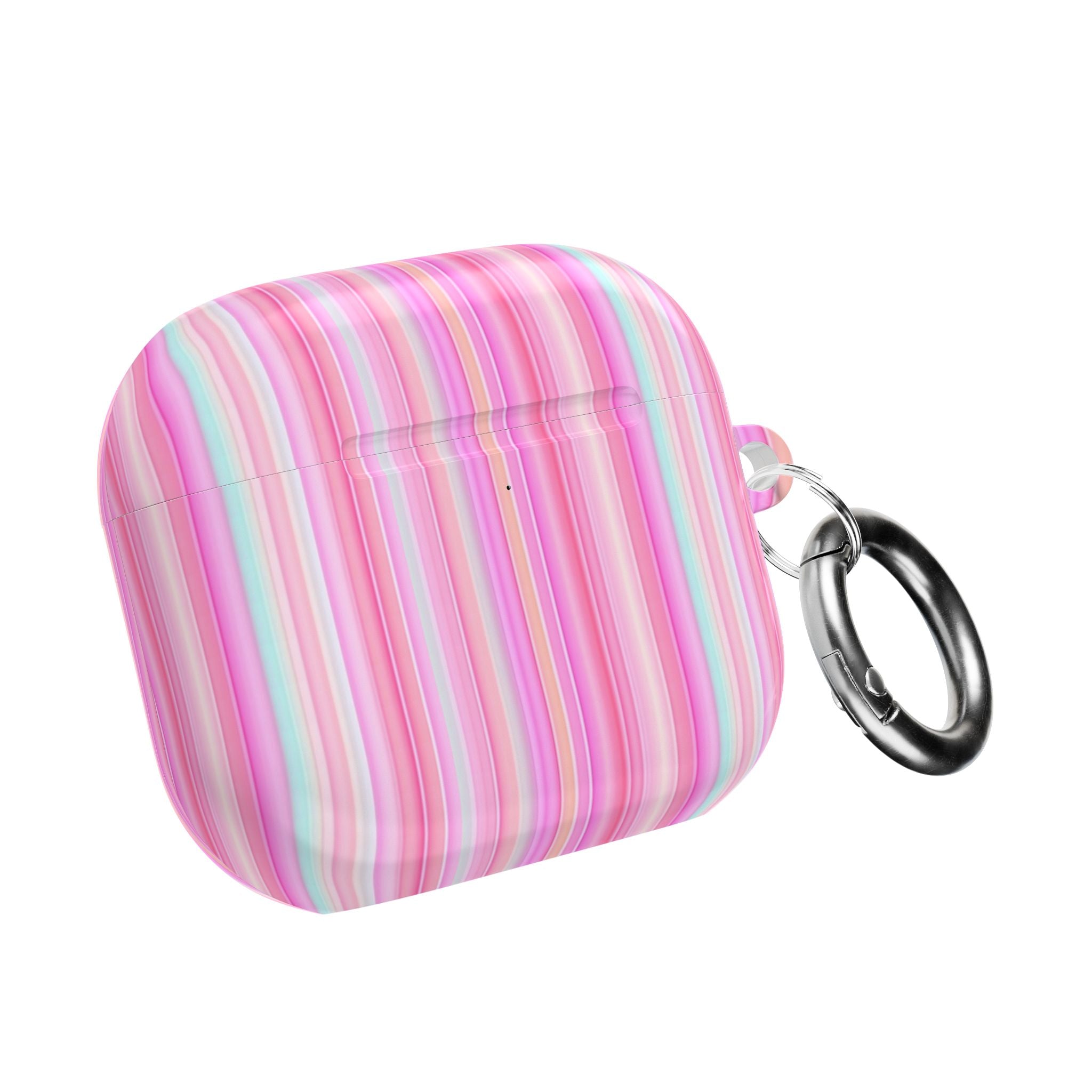 LAS VEGAS PINK STRIPES AIRPOD CASE