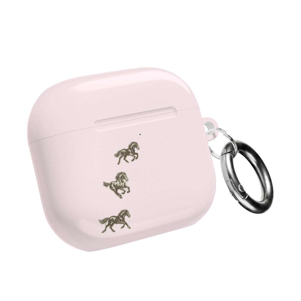 PINK MINI WESTERN RODEO HORSES AIRPOD CASE