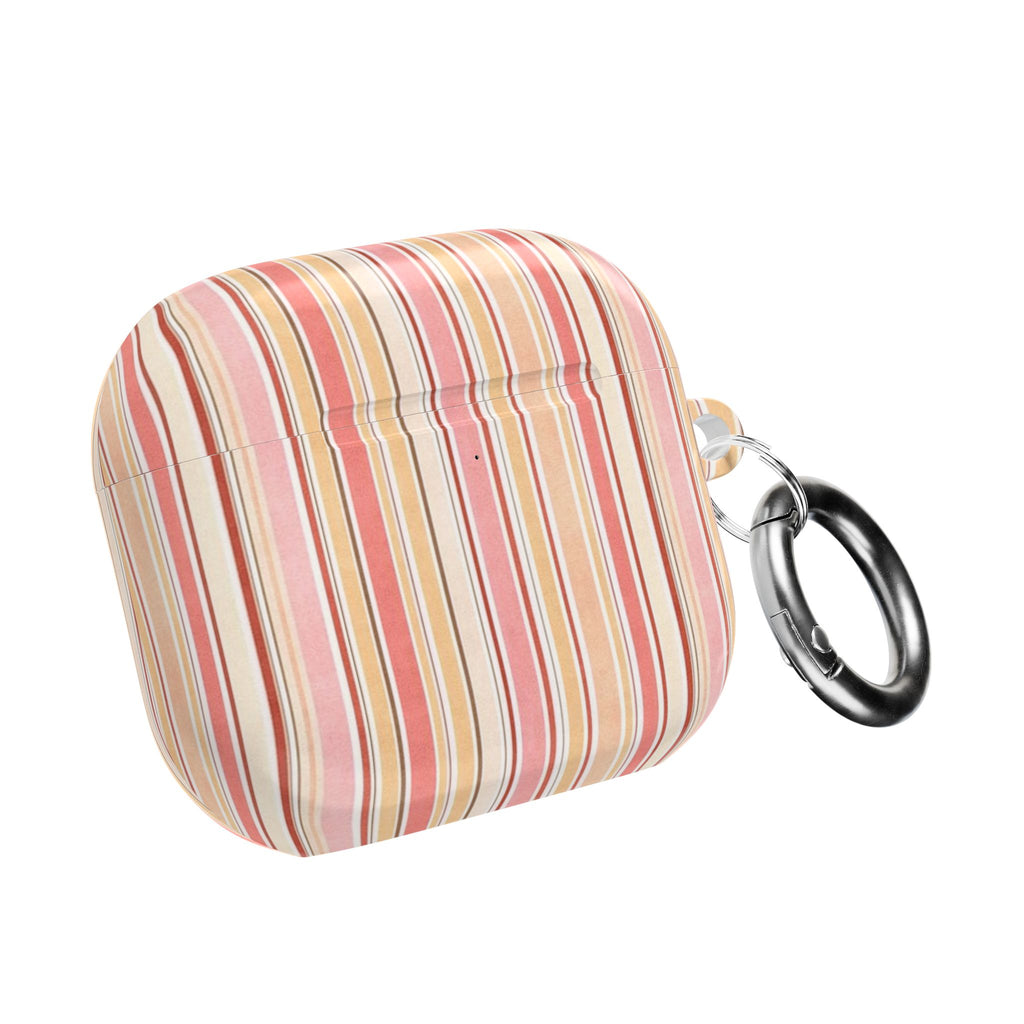 SIENNA ORANGE STRIPES AIRPOD CASE