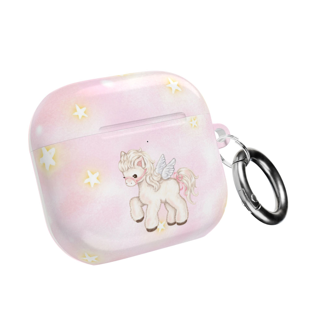 PINK ANGEL WINGS PONY UNICORN AIRPOD CASE