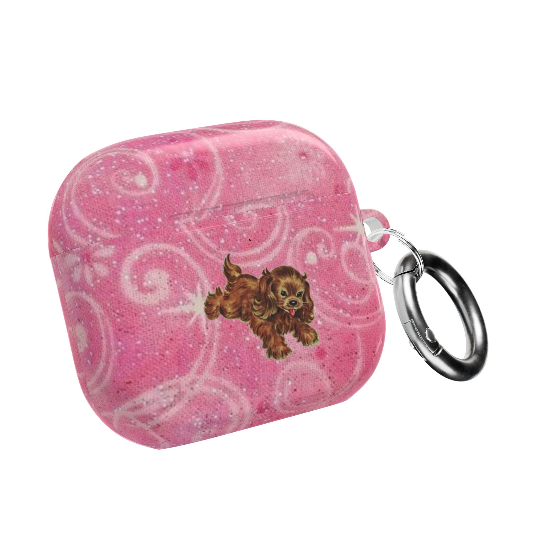 PINK WHIMSY GLOW PARK AVENUE PUPPY AIRPOD CASE