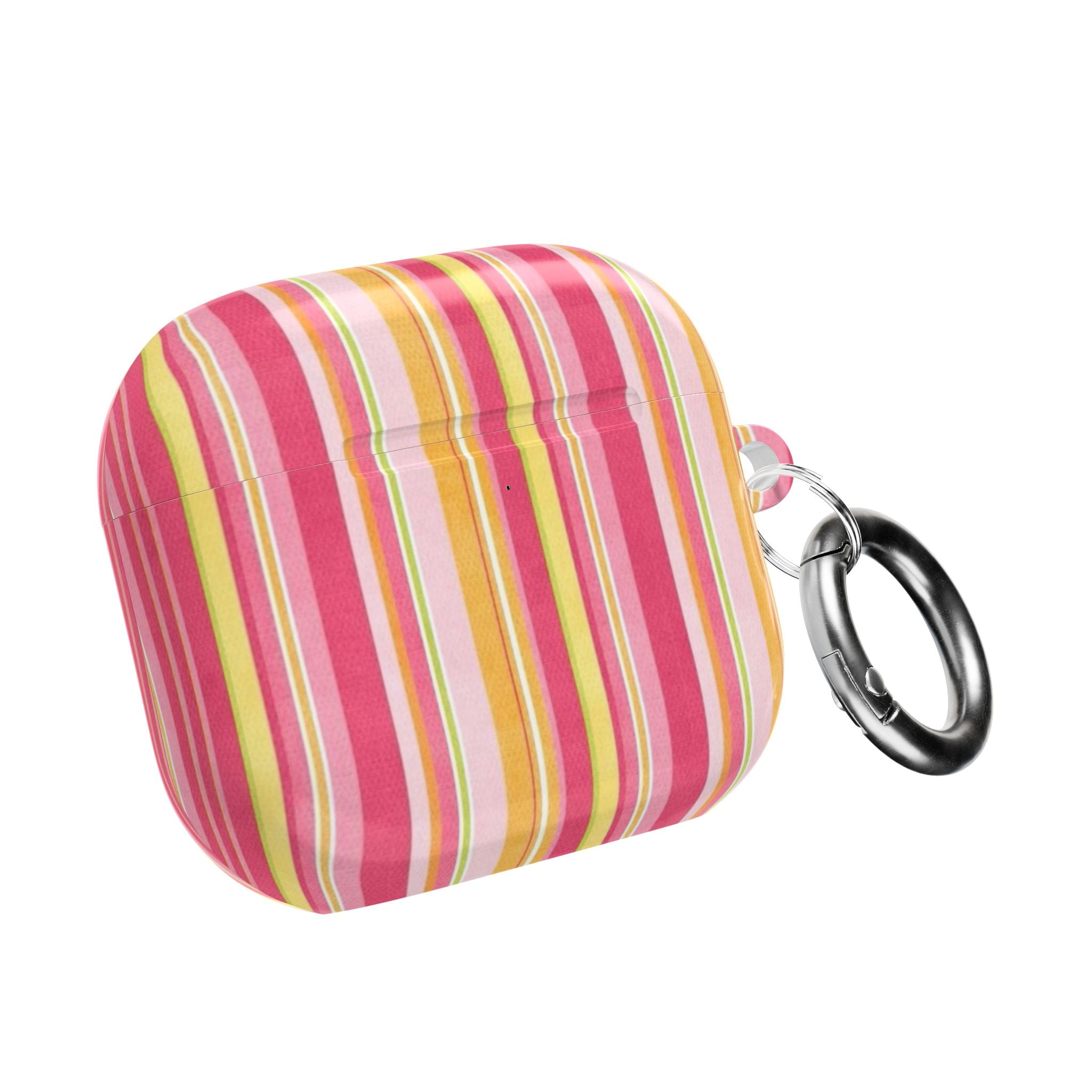 GRAPEFRUIT STRIPES AIRPOD CASE