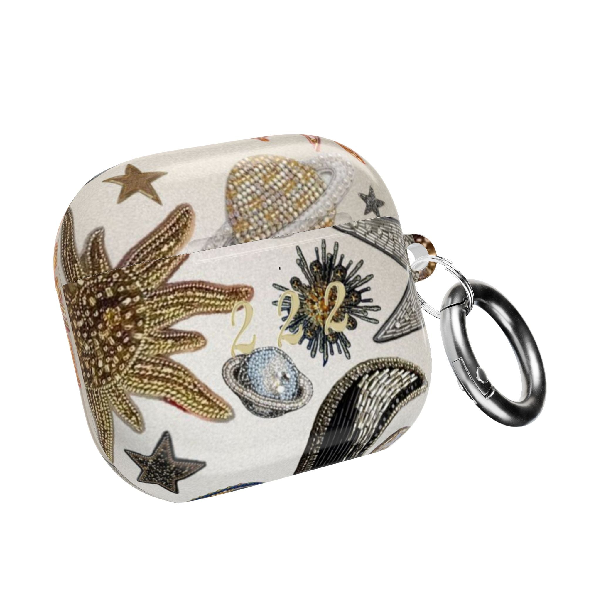 GOLD 222 GALAXY AIRPOD CASE