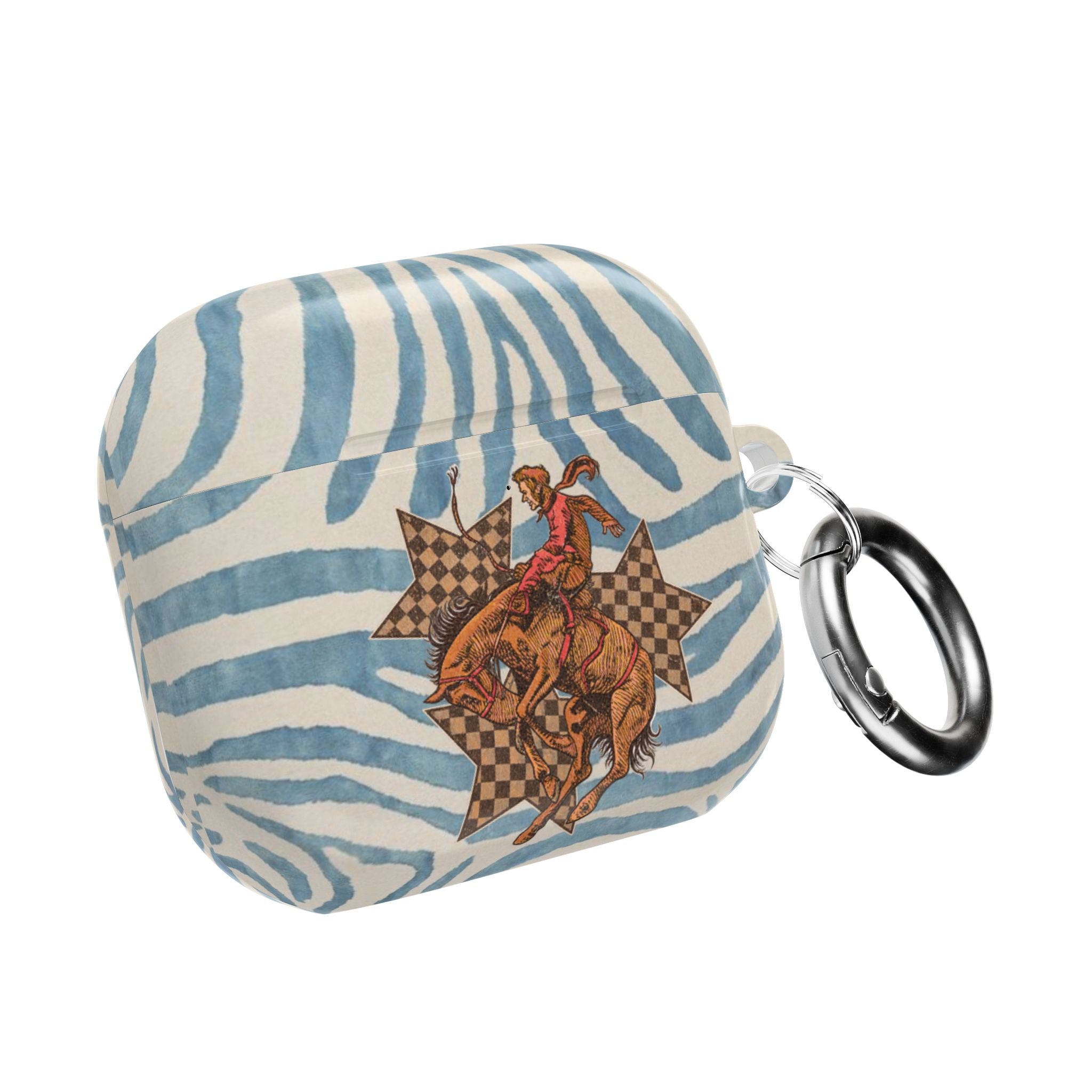 BLUE JEAN WESTERN RODEO COWBOY AIRPOD CASE