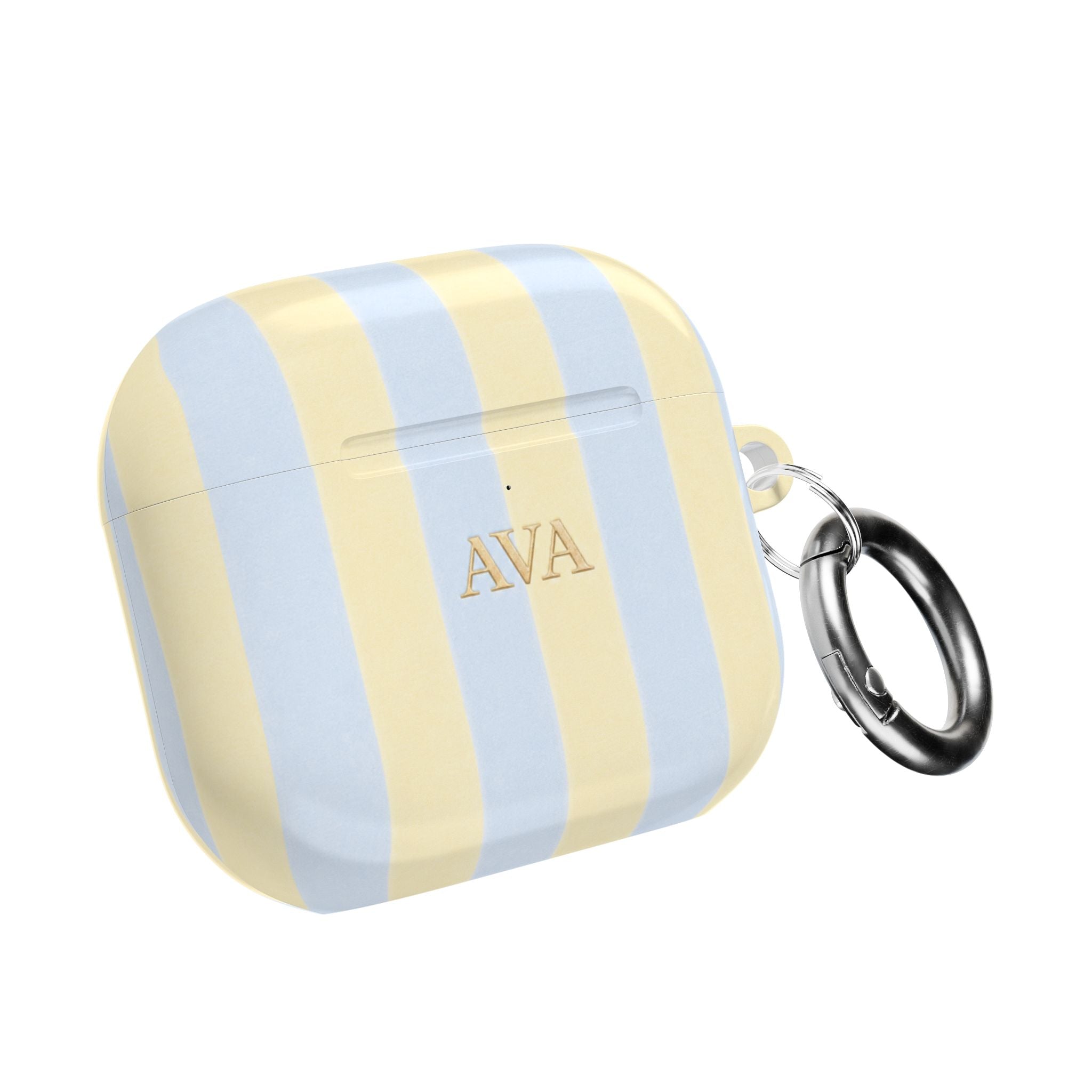 PERSONALIZED NAME CUSTOM SUMMER STRIPES AIRPOD CASE