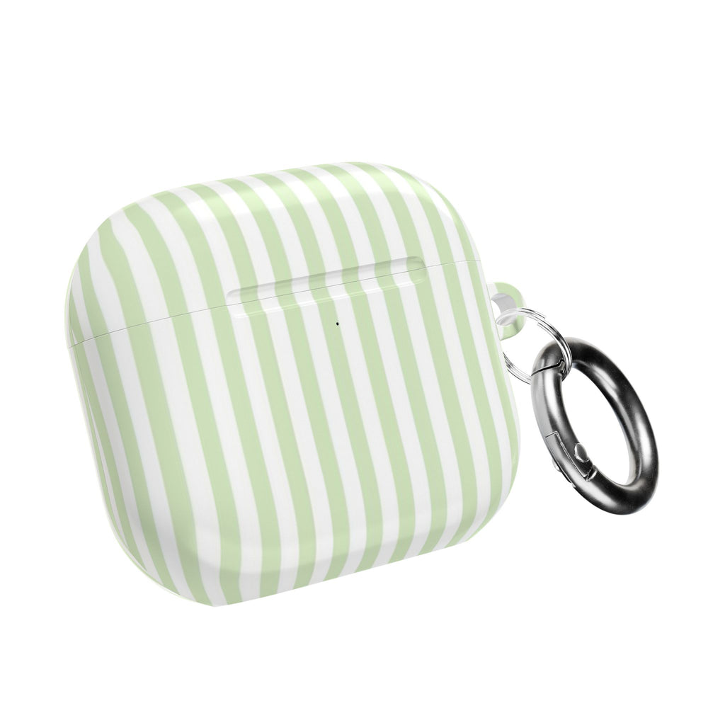 GREEN SOFT SERVE STRIPED AIRPOD CASE