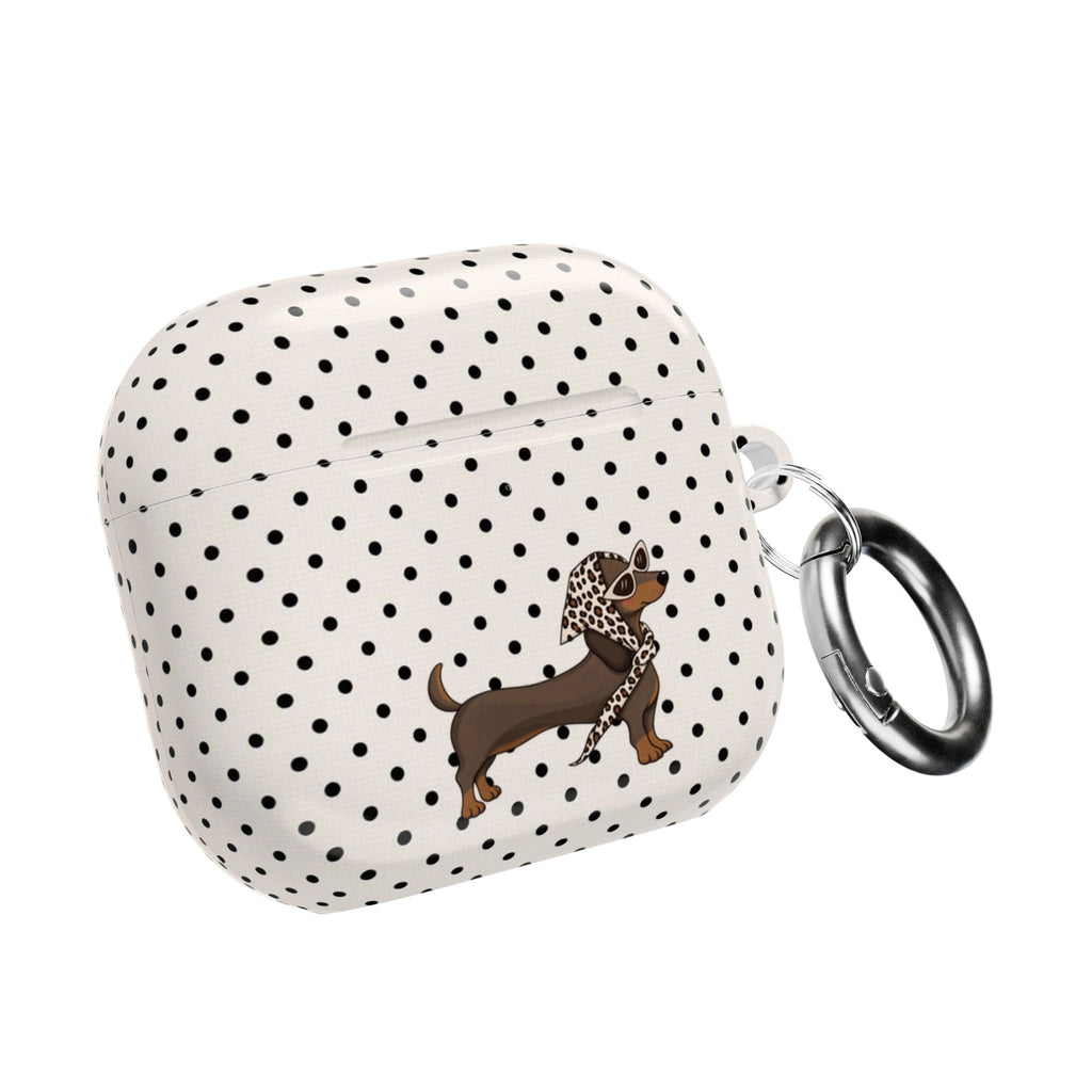 CLASSIC POLKA DOTS DACHSHUND AIRPOD CASE