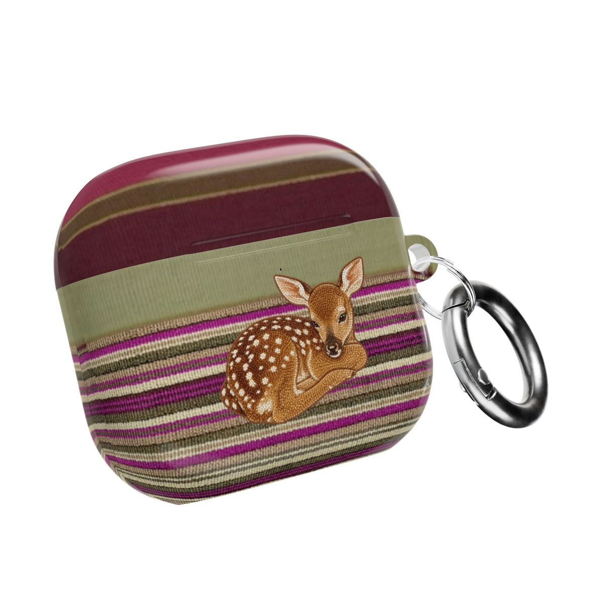 AUTUMN STRIPES DEER AIRPOD CASE