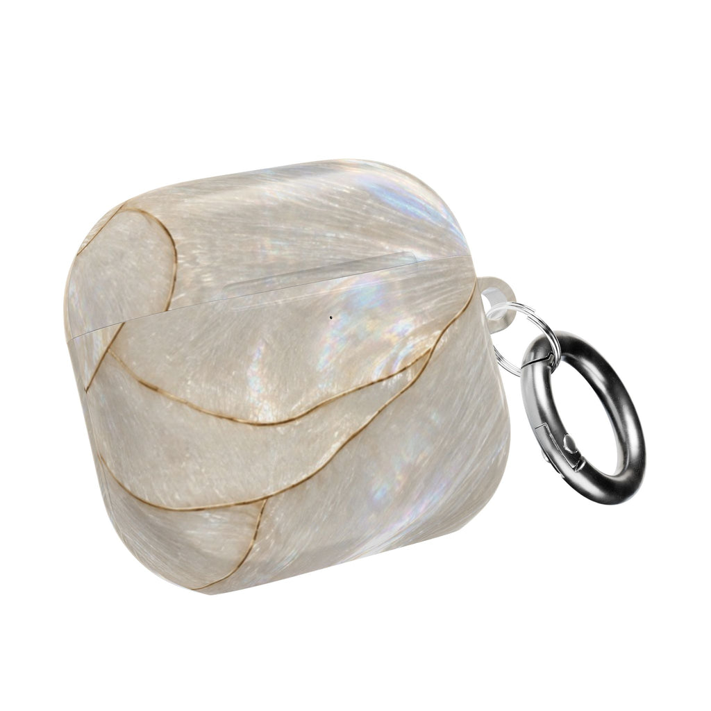 LIGHT IVORY OPAL SHELL AIRPOD CASE
