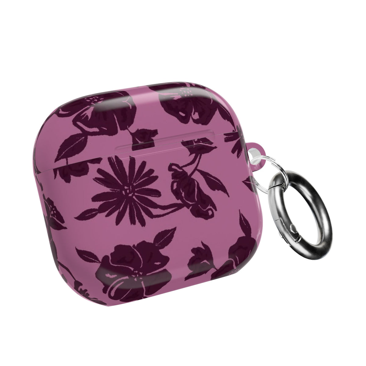 DARK CHERRY FLORAL AIRPOD CASE