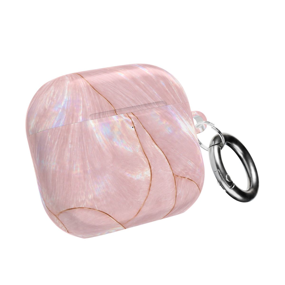 LIGHT PINK OPAL SHELL AIRPOD CASE