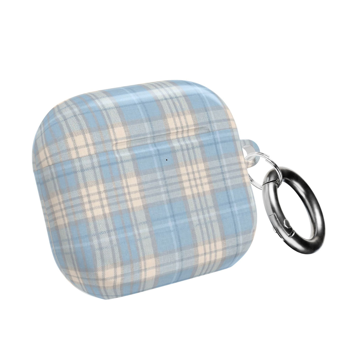 SOFT VINTAGE BLUE TARTAN PLAID AIRPOD CASE