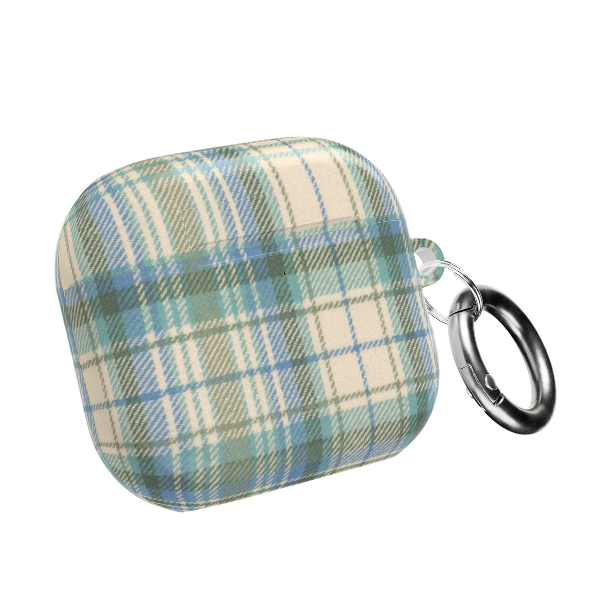 MINT GREEN TARTAN PLAID AIRPOD CASE