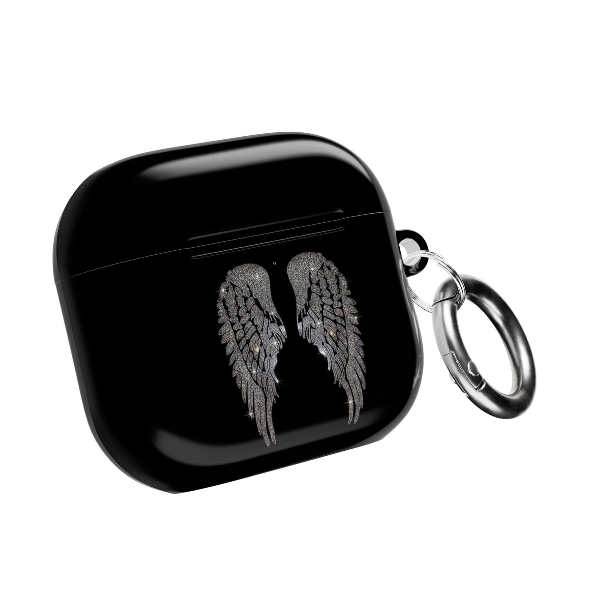 BLACK DIAMOND ANGEL WINGS AIRPOD CASE
