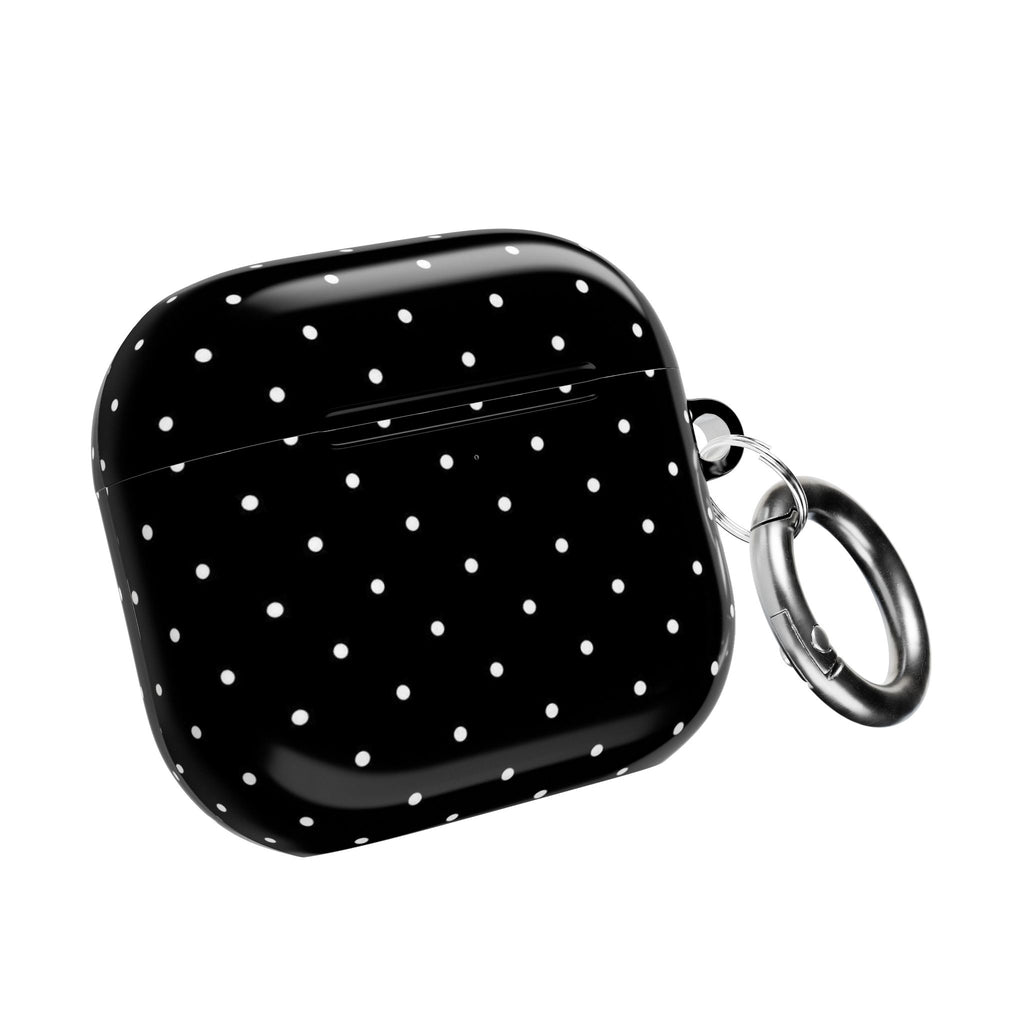 BLACK & WHITE MINI POLKA DOTS AIRPOD CASE