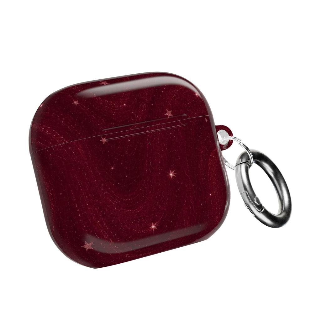 CHERRY RED GALAXY AIRPOD CASE