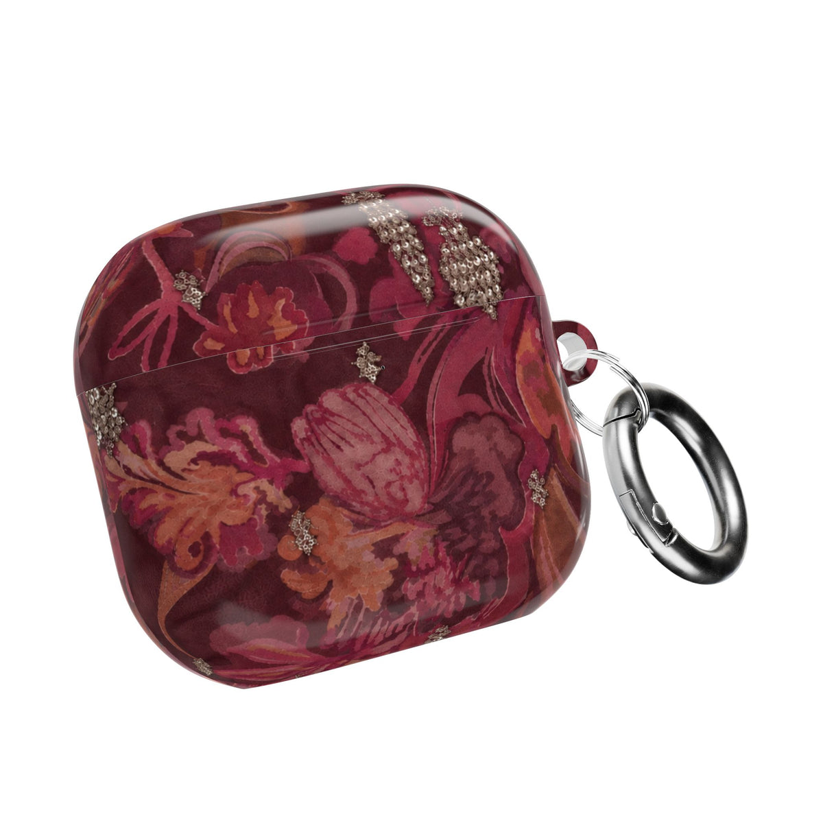 BURGUNDY PRISM BLOOM AIRPOD CASE