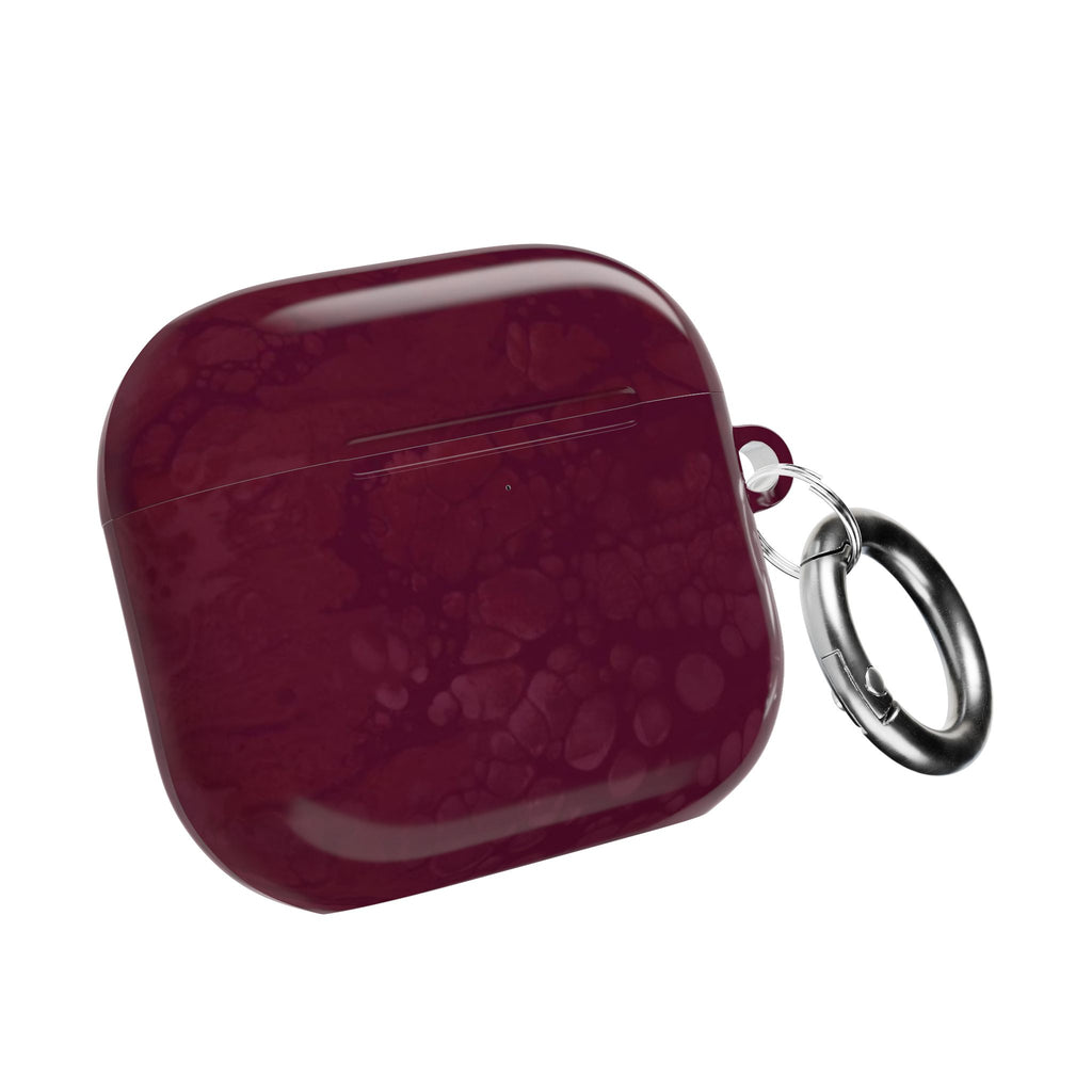 BURGUNDY INK AIRPOD CASE