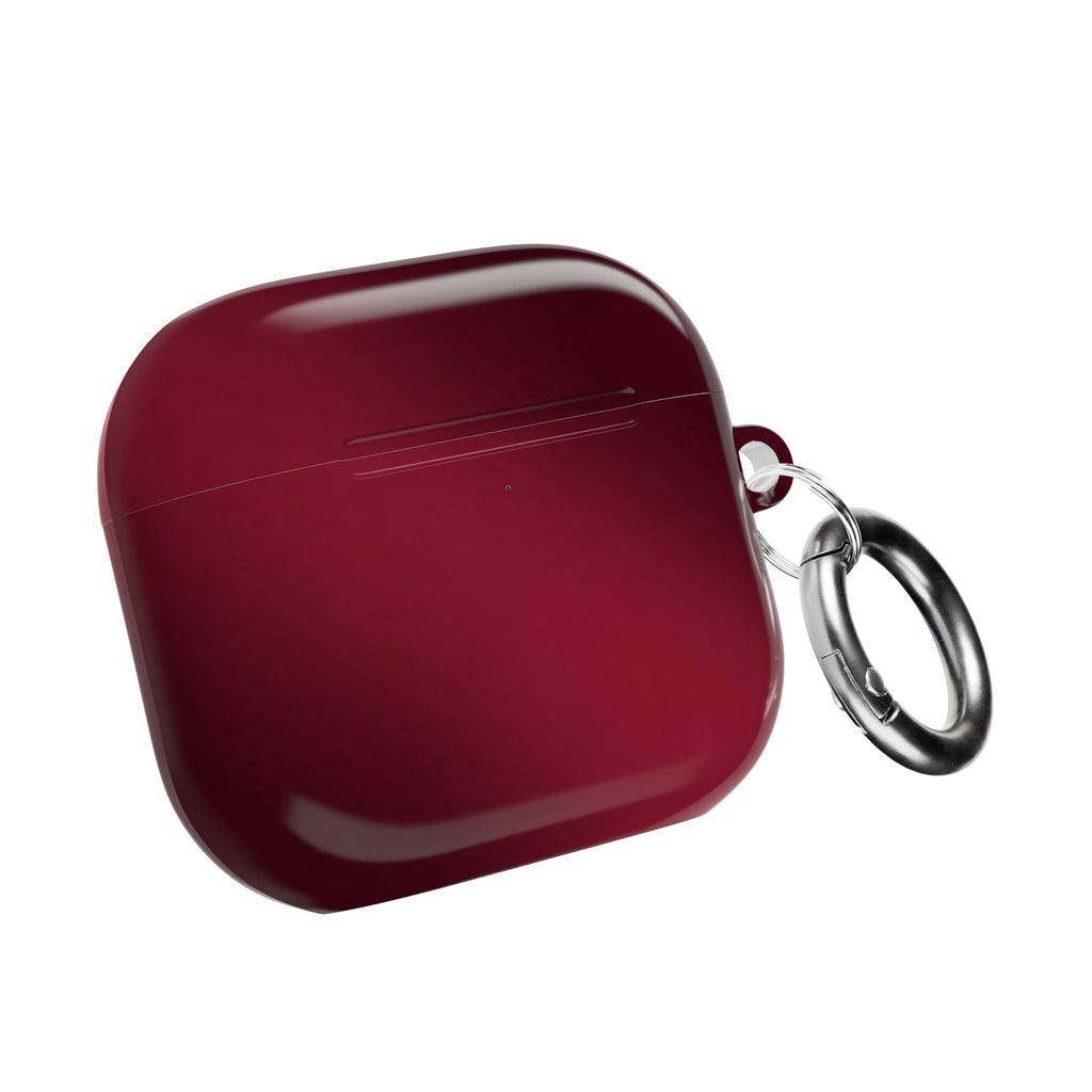 BURGUNDY CHERRY SHINE AIRPOD CASE