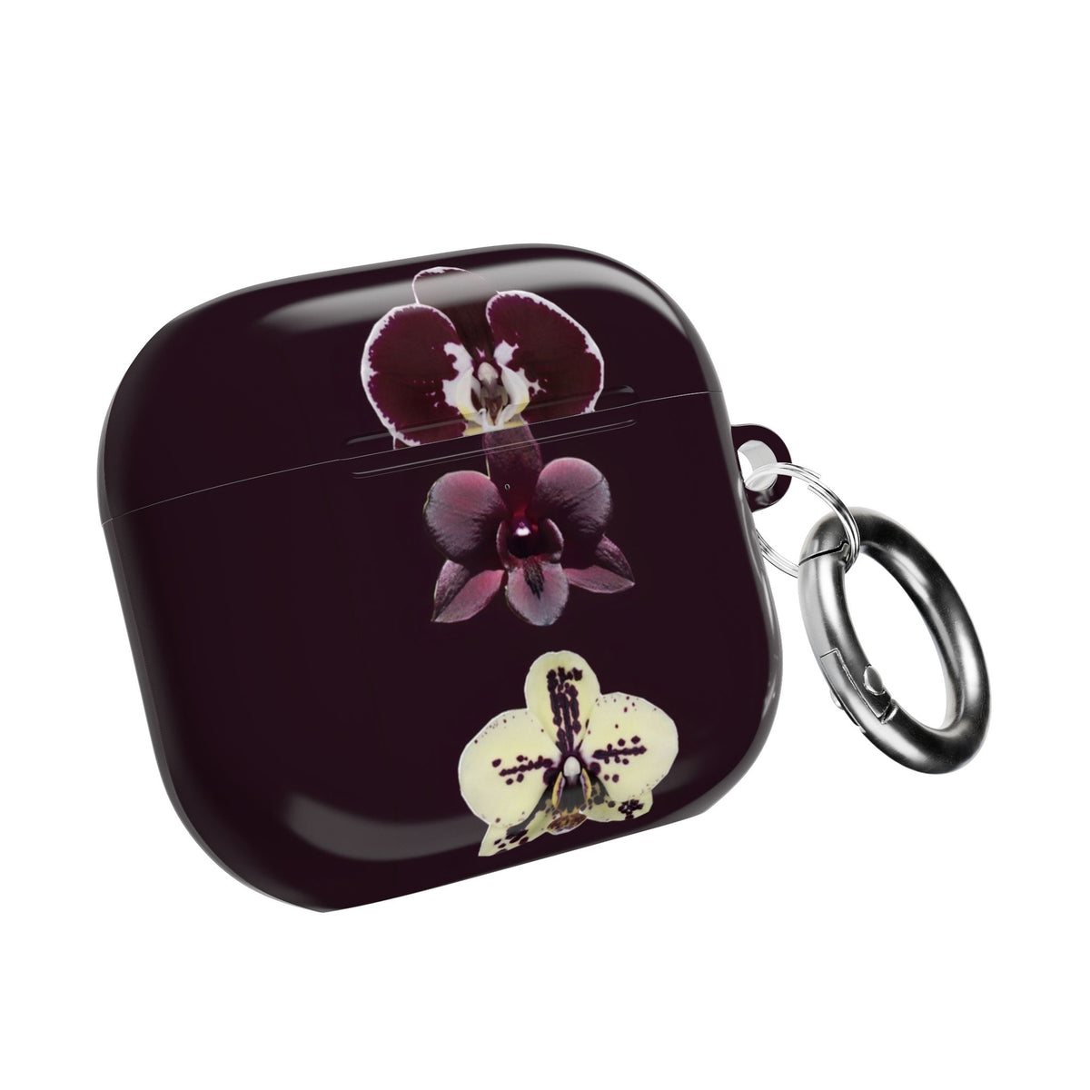 DARK PLUM FALL FLORAL AIRPOD CASE