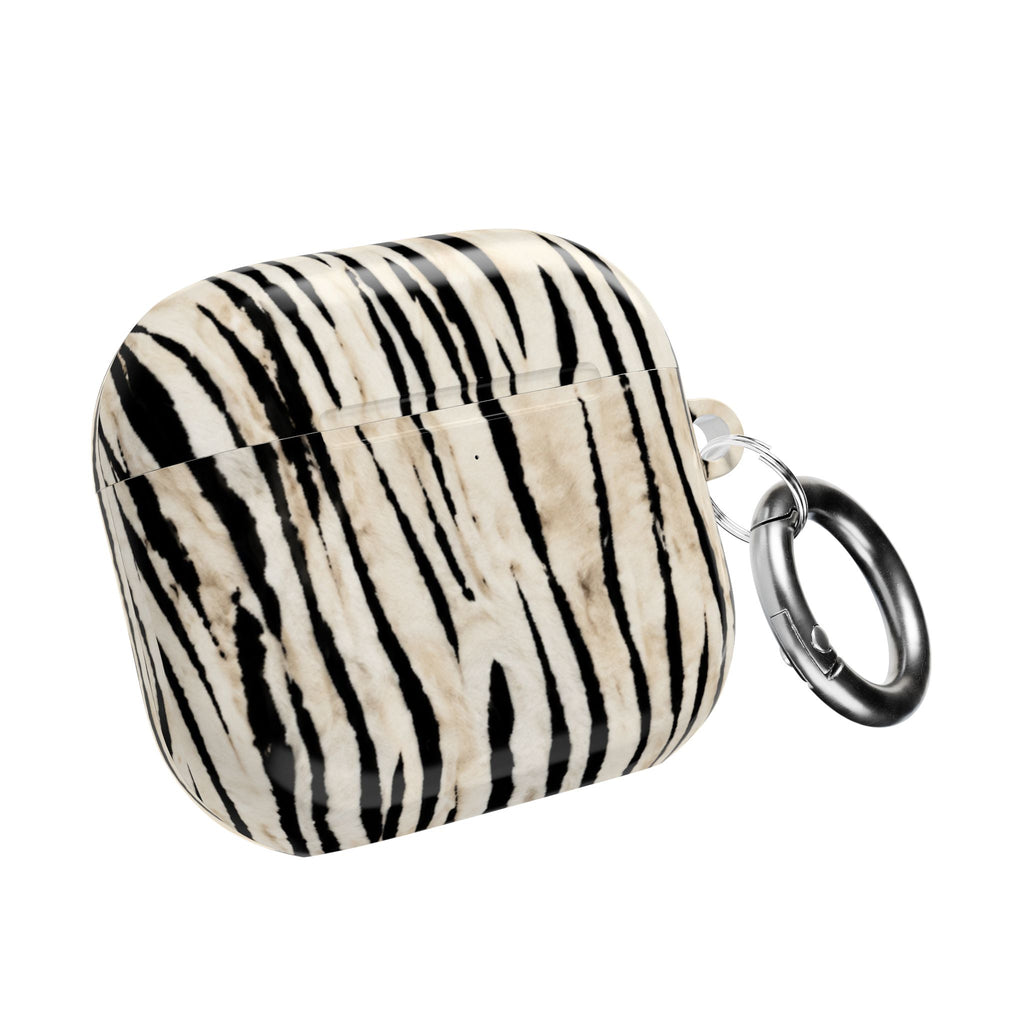 VANILLA ZEBRA AIRPOD CASE