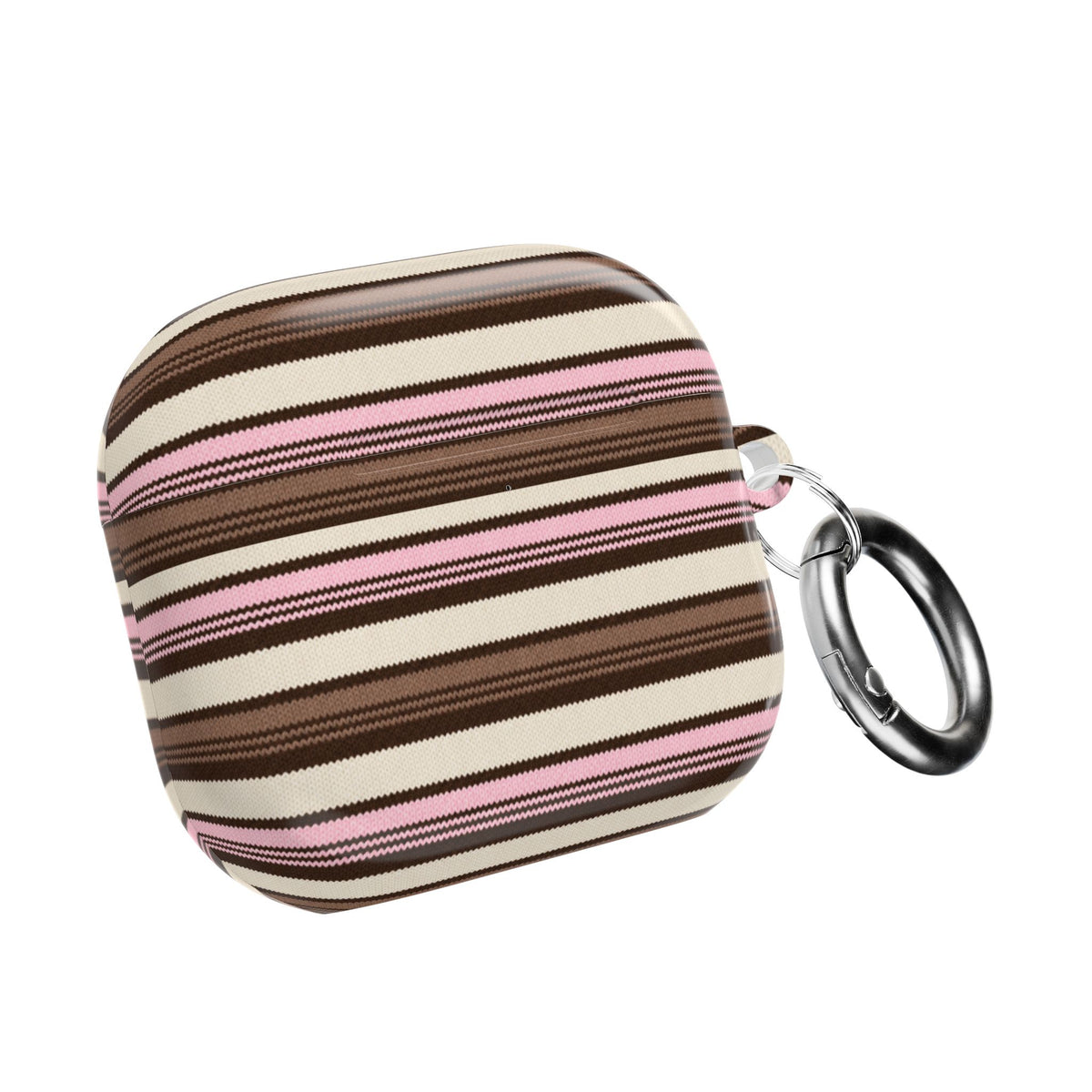 PINK TRUFFLE STRIPES AIRPOD CASE