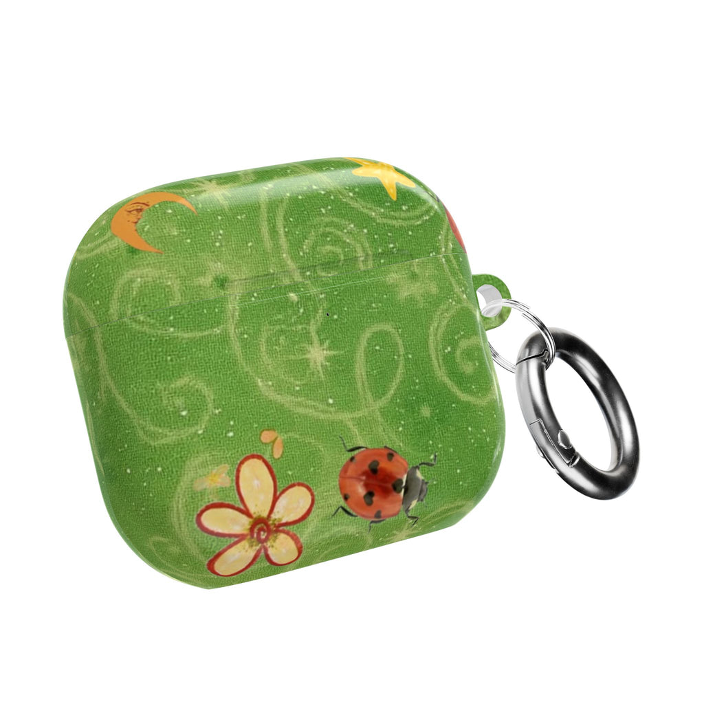 GREEN PIXIE LADYBUG WHIMSY AIRPOD CASE
