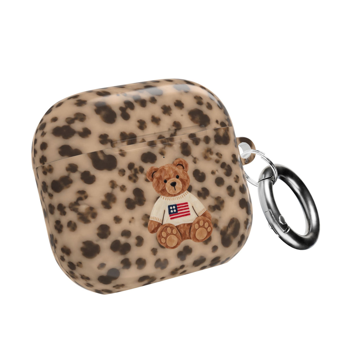 TORTOISE AMERICANA TEDDY BEAR AIRPOD CASE