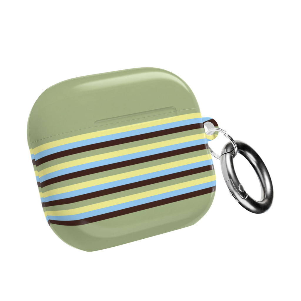PISTACHIO STRIPES AIRPOD CASE